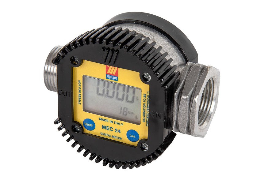 Contador digital de turbina MEC 24 min-max · caudal 7–120 l/min — MECLUBE 092-5124-000